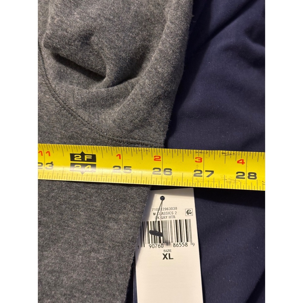 Polo Ralph Lauren Mens Luxury Jersey Quarter-Zip Pullover Dark Grey Heather XL - Picture 8 of 12